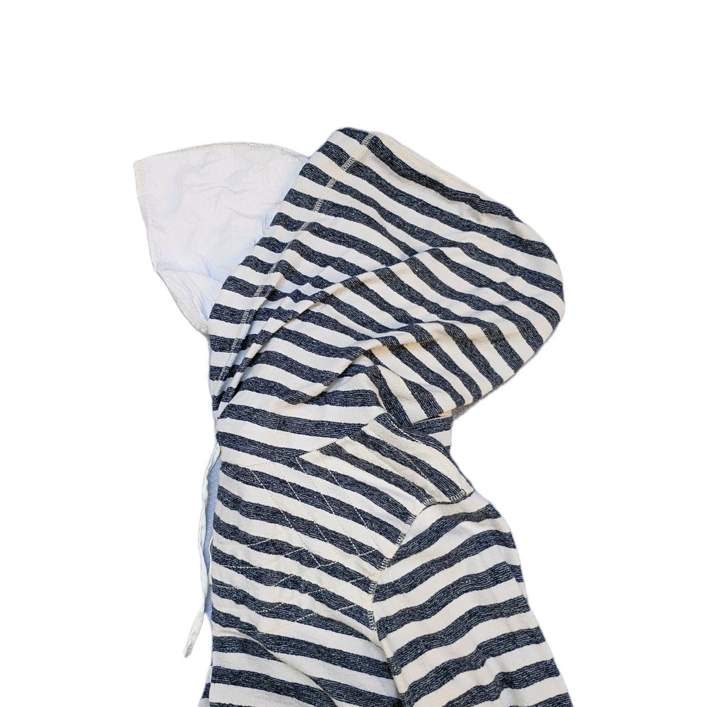 Maison Scotch Amsterdam Blauw Home Alone Sailor Double Hoodie Striped Size 4